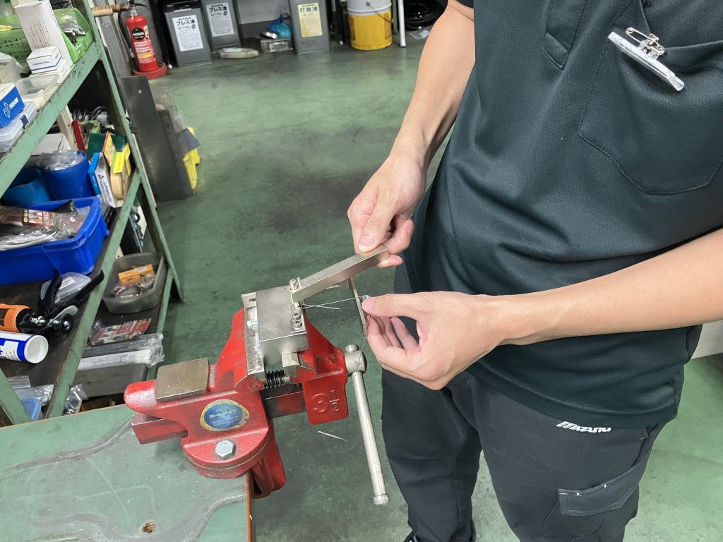 ベンディング作業のイメージ